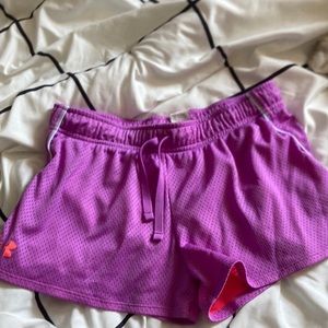 Purple/pink under armor shorts might be rare